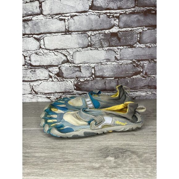 VIBRAM FiveFingers Gray Blue Textile Barefoot Running Shoes Women’s 38EU/7.5M US - Picture 16 of 16